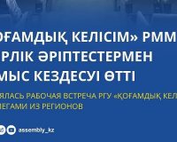 СОСТОЯЛАСЬ РАБОЧАЯ ВСТРЕЧА РГУ «ҚОҒАМДЫҚ КЕЛІСІМ» С КОЛЛЕГАМИ ИЗ РЕГИОНОВ
