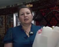 ⚜️Участница фестиваля «Ұлттық құндылықтар-ұлт қазынасы» Екатерина Якуценя поздравила всех казахстанцев&hellip;